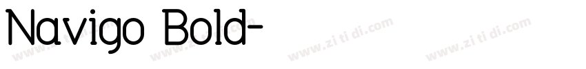 Navigo Bold字体转换